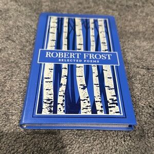 Blue and White Robert Frost Selected Poems Book